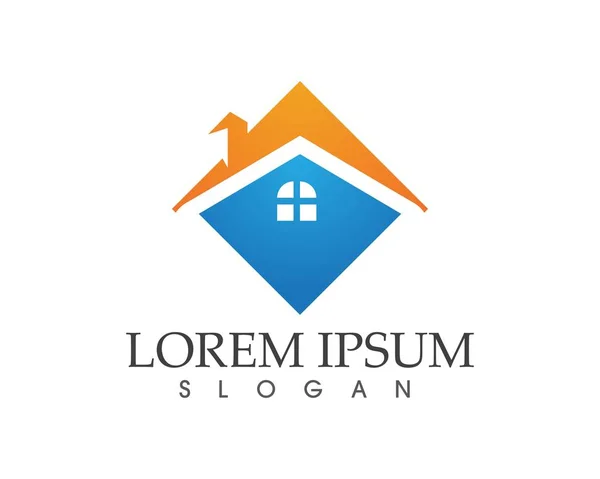 Maison et bâtiments logo icônes modèle app vecteur — Image vectorielle