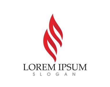 Doğa logosunu ve sembol şablonlarını ateşle