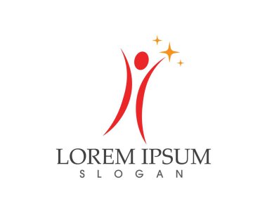 İnsanlar başarıyı önemser sağlık logosu simgeleri