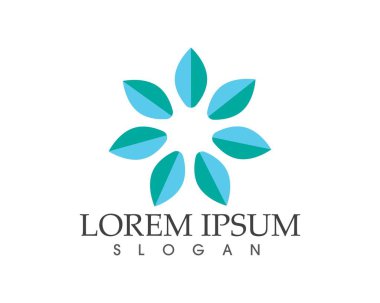 yaprak yeşil doğa logo ve sembol şablon vektör 