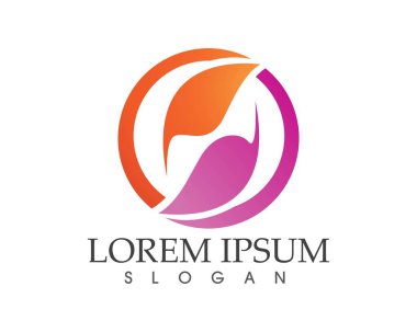 yaprak yeşil doğa logo ve sembol şablon vektör 