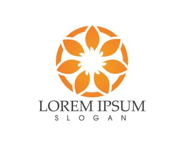 yaprak yeşil doğa logo ve sembol şablon vektör 