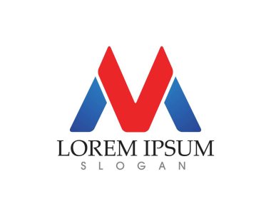 Mektup M vektör simgeleri simge ve logo şablonu