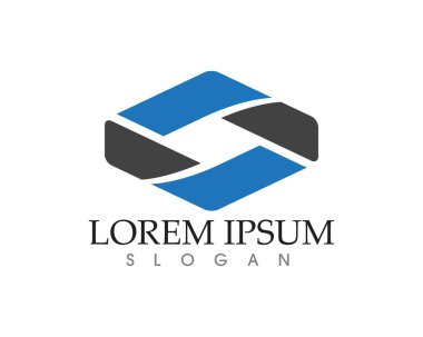 İş Finans logo ve sembolleri konsept illüstrasyon vektör