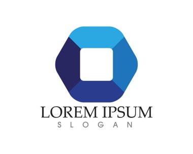 Teknoloji çemberi logosu ve sembolleri Vektör