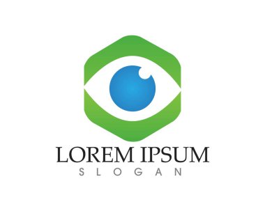 Göz bakım logosu ve semboller şablon vektör simgeleri uygulaması