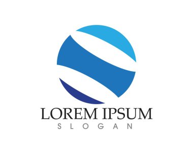 İş Finans logo ve sembolleri konsept illüstrasyon vektör