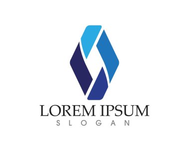 İş Finans logo ve sembolleri konsept illüstrasyon vektör