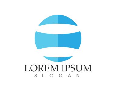 İş Finans logo ve sembolleri konsept illüstrasyon vektör