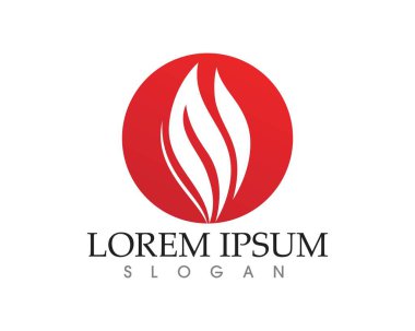 Doğa logosunu ve sembol şablonlarını ateşle