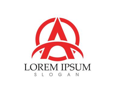 Bir Harf Logosu İş Şablonu Vektör simgesi