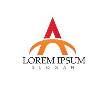 Bir Harf Logosu İş Şablonu Vektör simgesi