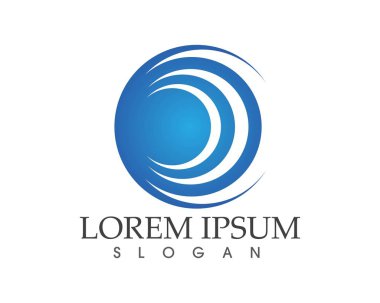 Dalgalar plaj logosu ve semboller simge uygulaması