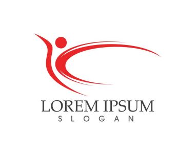 Başarılı insanların bakım logo ve sembolleri şablonu