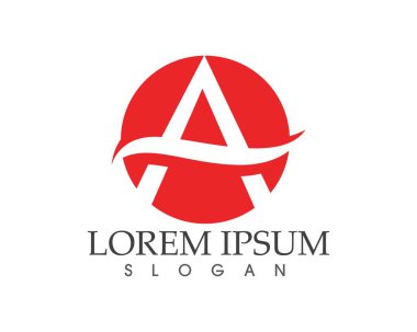 Bir Harf Logosu İş Şablonu Vektör simgesi