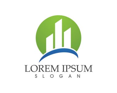 İş Finans logo ve sembolleri konsept illüstrasyon vektör