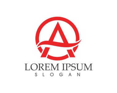 Bir Harf Logosu İş Şablonu Vektör simgesi