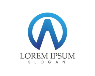 Bir Harf Logosu İş Şablonu Vektör simgesi