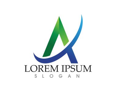 Bir Harf Logosu İş Şablonu Vektör simgesi