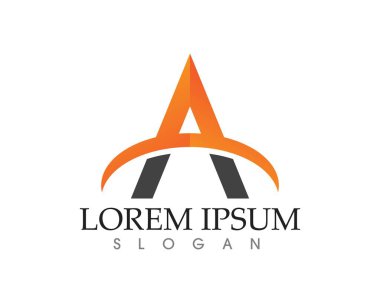 Bir Harf Logosu İş Şablonu Vektör simgesi