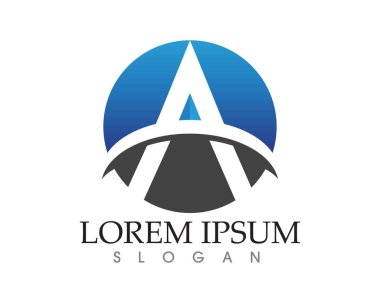 Bir Harf Logosu İş Şablonu Vektör simgesi