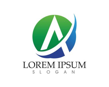 Bir Harf Logosu İş Şablonu Vektör simgesi