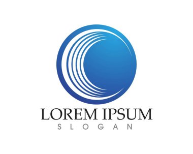 Mektup C Logo şablonu tasarlamak vektör simgeleri