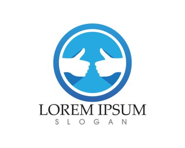 El yardım logosu ve semboller şablon uygulamaları