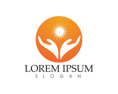 El yardım logosu ve semboller şablon uygulamaları