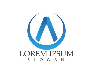 Bir Harf Logosu İş Şablonu Vektör simgesi