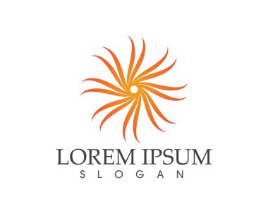 Kırmızı ve Mavi Yıldız Şahin Logo Şablon vektör simgesi