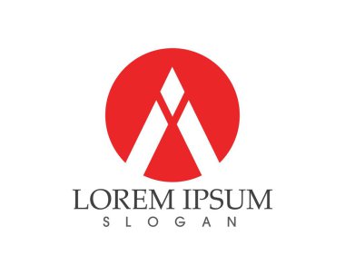 Bir Harf Logosu İş Şablonu Vektör simgesi