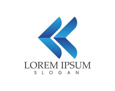 İş Finans logo ve sembolleri konsept illüstrasyon vektör