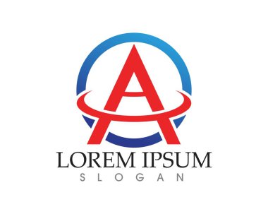 Bir Harf Logosu İş Şablonu Vektör simgesi