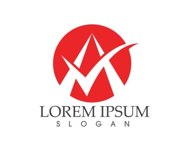 Bir Harf Logosu İş Şablonu Vektör simgesi