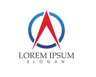 Bir Harf Logosu İş Şablonu Vektör simgesi