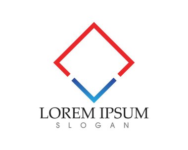 İş Finans logo ve sembolleri konsept illüstrasyon vektör