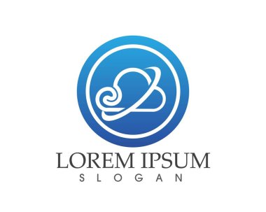 Bulut sunucuları veri logosu ve simgeler simgeleri