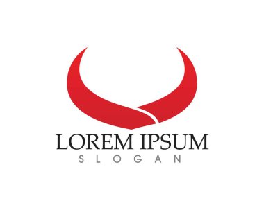 Boğa boynuzu logosu ve semboller simge uygulaması
