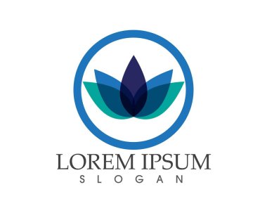 yaprak yeşil doğa logo ve sembol şablon vektör 