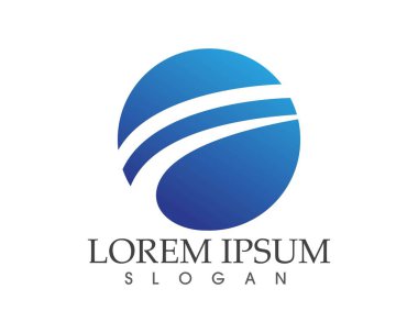 İş Finans logo ve sembolleri konsept illüstrasyon vektör