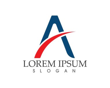 Bir Harf Logosu İş Şablonu Vektör simgesi