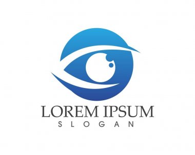 Göz bakım logosu ve semboller şablon vektör simgeleri uygulaması