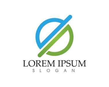 İş Finans logo ve sembolleri konsept illüstrasyon vektör