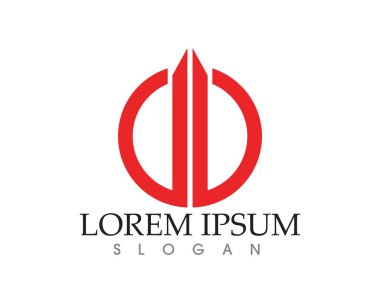 İş Finans logo ve sembolleri konsept illüstrasyon vektör