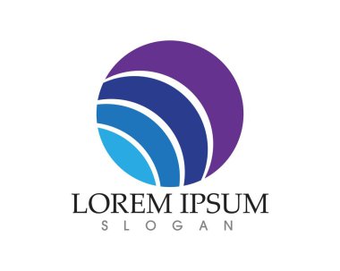 Dalgalar plaj logosu ve semboller simge uygulaması