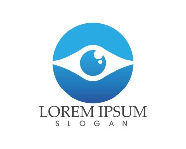 Göz bakım logosu ve semboller şablon vektör simgeleri uygulaması