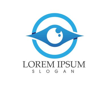 Göz bakım logosu ve semboller şablon vektör simgeleri uygulaması
