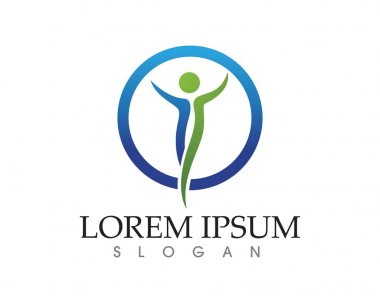 İnsanlar başarıyı önemser sağlık logosu simgeleri