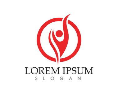 İnsanlar başarıyı önemser sağlık logosu simgeleri